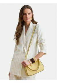 Lauren Ralph Lauren - LAUREN RALPH LAUREN Torebka 431883768056 Żółty. Kolor: żółty. Materiał: skórzane #1