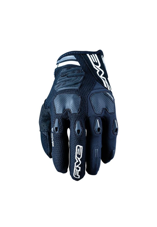 FIVE GLOVES - Rękawiczki E2 - CZARNE - S/8. Kolor: czarny. Sport: kolarstwo