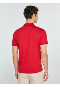 Big-Star - Koszulka męska polo bordowa Polian 604. Typ kołnierza: polo. Kolor: czerwony. Materiał: dzianina, materiał, bawełna. Wzór: haft, paski, aplikacja. Styl: klasyczny, elegancki #3
