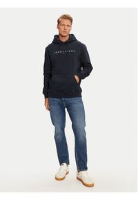 Tommy Jeans Bluza DM0DM20746 Granatowy Regular Fit. Kolor: niebieski. Materiał: bawełna