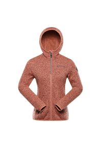 ALPINE PRO - Bluza damska polarowa z kapturem Alpine Pro Zega 2. Typ kołnierza: kaptur. Kolor: pomarańczowy. Materiał: polar. Sport: turystyka piesza, wspinaczka #1