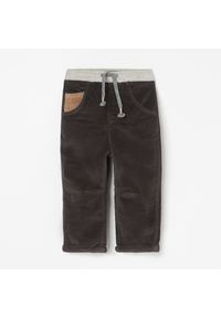 Reserved - Ocieplane sztruksowe spodnie - Szary. Kolor: szary. Materiał: sztruks #1