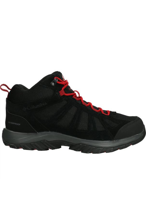 columbia - Buty Trekkingowe Męskie Columbia Redmond III Mid Waterproof. Wysokość cholewki: za kostkę. Zapięcie: sznurówki. Kolor: czarny. Materiał: materiał. Szerokość cholewki: normalna. Sport: turystyka piesza