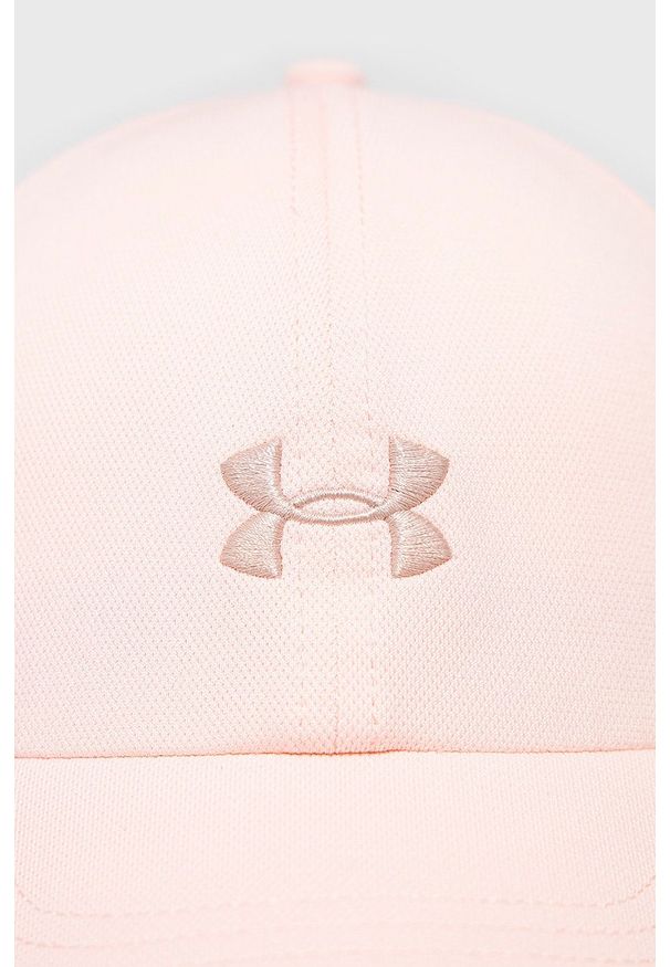 Under Armour - Czapka z daszkiem. Kolor: różowy. Materiał: materiał