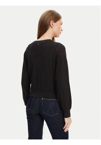 Guess Kardigan W5YR01 Z2ZK2 Czarny Regular Fit. Kolor: czarny. Materiał: wiskoza