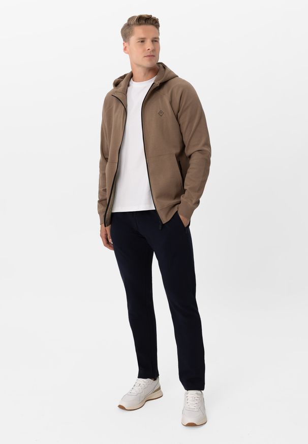 Volcano - Klasyczne spodnie dresowe N-DEN. Kolor: niebieski. Materiał: dresówka. Sport: fitness