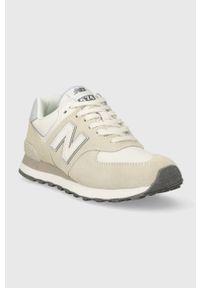 New Balance sneakersy WL574AA2 kolor beżowy. Zapięcie: sznurówki. Kolor: beżowy. Materiał: guma. Model: New Balance 574 #3