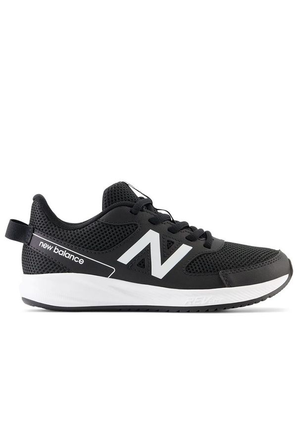 Buty New Balance YK570BW3 - czarne. Okazja: na co dzień. Kolor: czarny. Materiał: guma, materiał, syntetyk. Szerokość cholewki: normalna