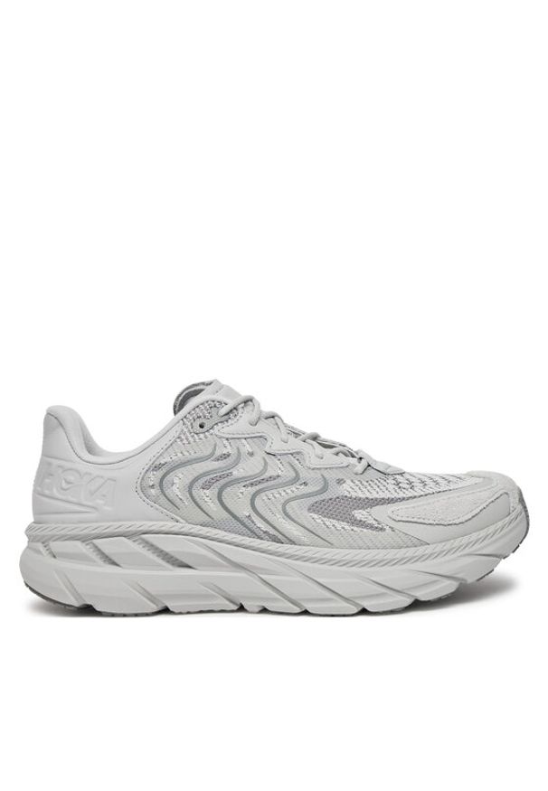 HOKA - Hoka Sneakersy Clifton LS 1141550 Szary. Kolor: szary. Materiał: skóra, zamsz