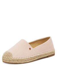 DeeZee Espadryle Q124-1 Różowy. Kolor: różowy. Materiał: materiał