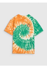 4f - T-shirt oversize tie-die chłopięcy - multikolor. Kolor: wielokolorowy