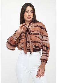 Elisabetta Franchi - Koszula damska ze zwierzęcym nadrukiem ELISABETTA FRA. Wzór: nadruk, motyw zwierzęcy #1