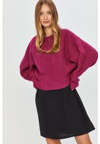 Answear Lab - Sweter. Kolor: różowy. Długość rękawa: długi rękaw. Długość: długie. Styl: wakacyjny #3