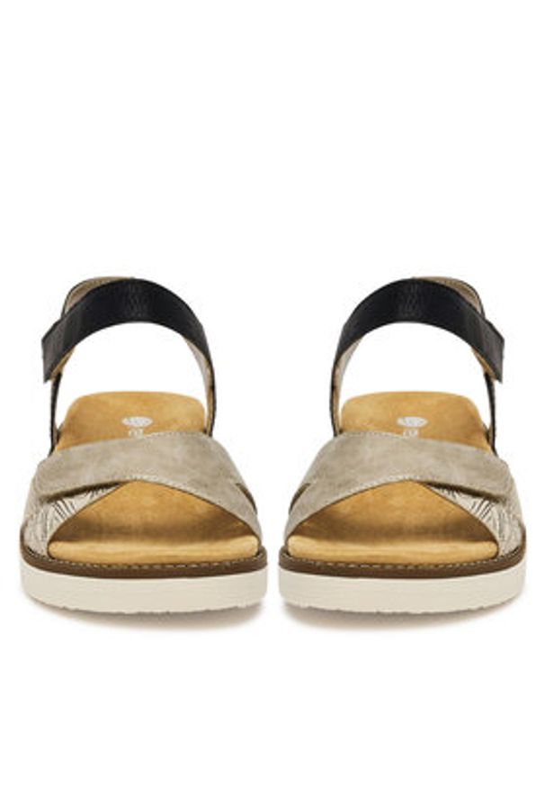 Remonte Sandały D2049-63 Beżowy. Kolor: beżowy. Materiał: syntetyk, materiał