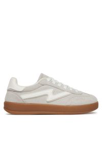 DeeZee Sneakersy AM25219 Szary. Kolor: szary. Materiał: skóra