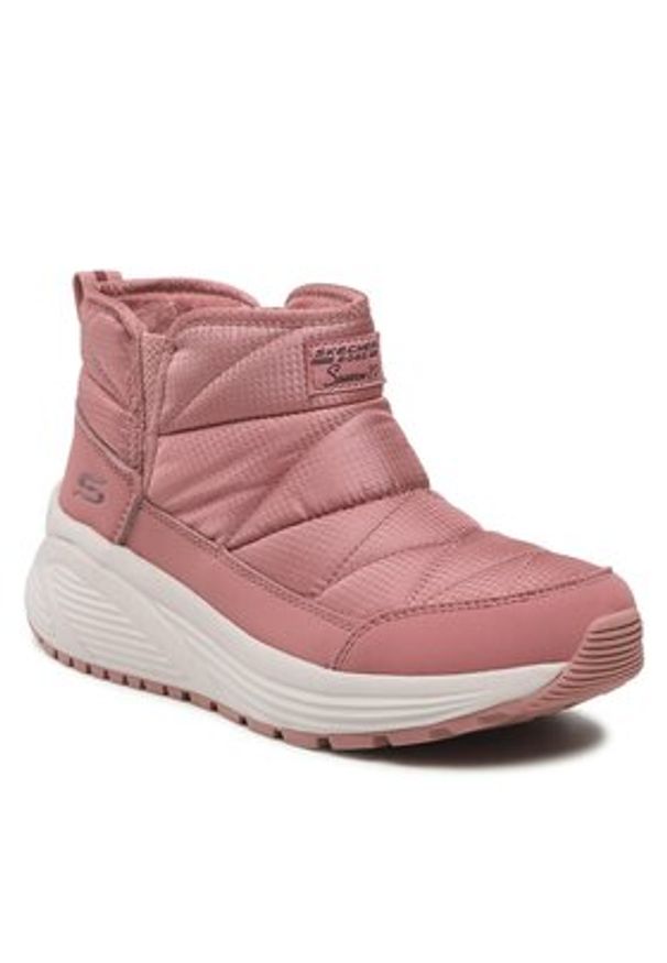 skechers - Skechers Botki Puffiez 117260/ROS Różowy. Kolor: różowy. Materiał: materiał