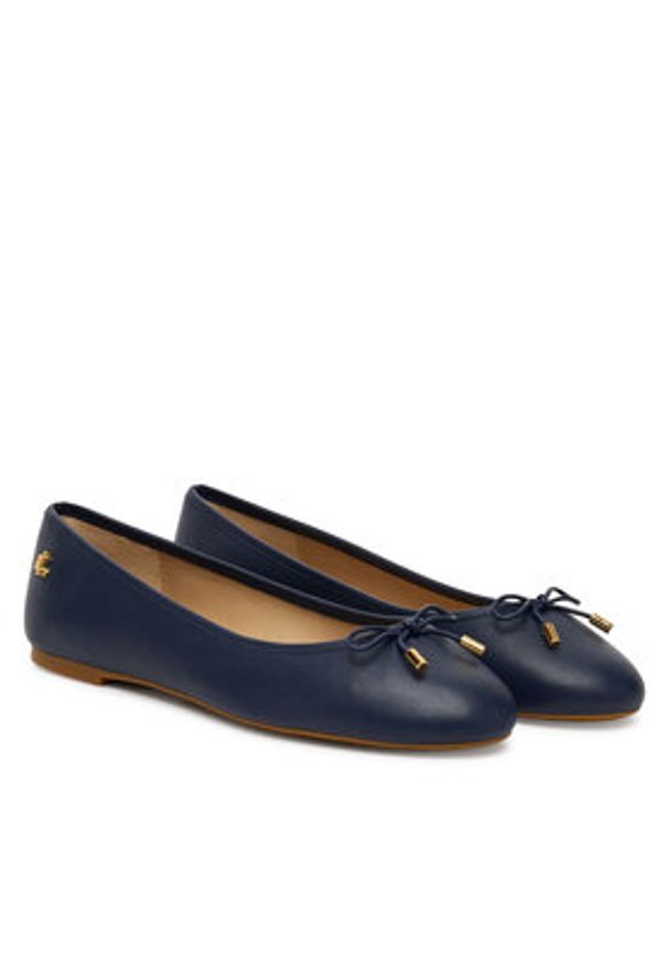 Lauren Ralph Lauren - LAUREN RALPH LAUREN Baleriny Jayna 802940728004 Granatowy. Kolor: niebieski. Materiał: skóra
