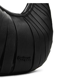 Desigual Torebka 25SAXP05 Czarny. Kolor: czarny. Materiał: skórzane