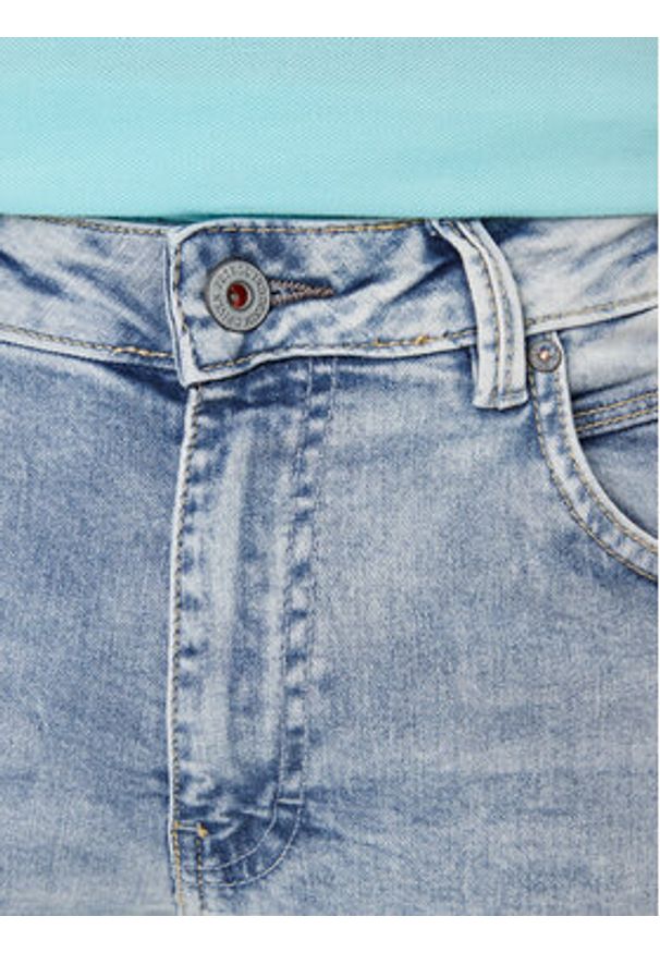 Petrol Industries Szorty jeansowe Seaham Niebieski Slim Fit. Kolor: niebieski. Materiał: bawełna