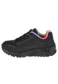 skechers - Buty do chodzenia dla dzieci Skechers Uno Lite Rainbow Speckle. Zapięcie: sznurówki. Kolor: czarny. Materiał: materiał, syntetyk. Szerokość cholewki: normalna. Sport: turystyka piesza