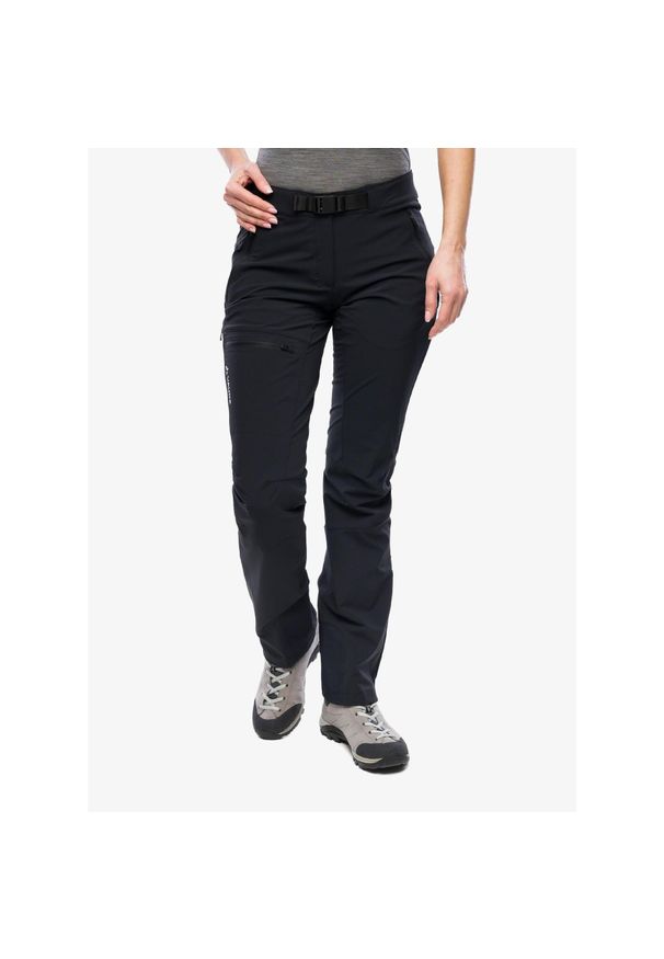 Spodnie softshell damskie Vaude Badile Pants II. Kolor: czarny. Materiał: softshell