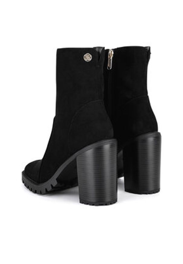 Nine West Botki WFA2947-1 Czarny. Kolor: czarny. Materiał: materiał