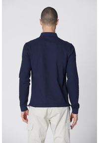 Aeronautica Militare - AERONAUTICA MILITARE Granatowe męskie polo z długim rękawem Piqué, Rozmiar M. Typ kołnierza: polo. Kolor: niebieski. Długość rękawa: długi rękaw. Długość: długie #3