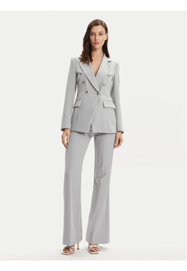 Maryley Marynarka 24EB139/43LU Szary Regular Fit. Kolor: szary. Materiał: syntetyk