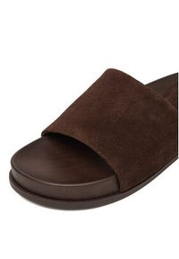 Gino Rossi - GINO ROSSI Klapki C-LZRL1390-3 Brązowy. Kolor: brązowy. Materiał: zamsz, skóra #8