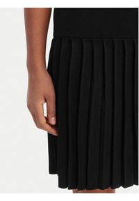 Morgan Sukienka dzianinowa 261-RMCAMI Czarny Slim Fit. Kolor: czarny. Materiał: syntetyk #3