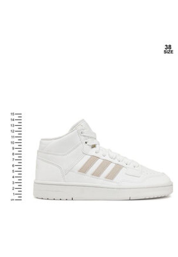 Adidas - adidas Buty do koszykówki Rapid Court Mid JR0190 Biały. Kolor: biały. Materiał: skóra. Sport: koszykówka