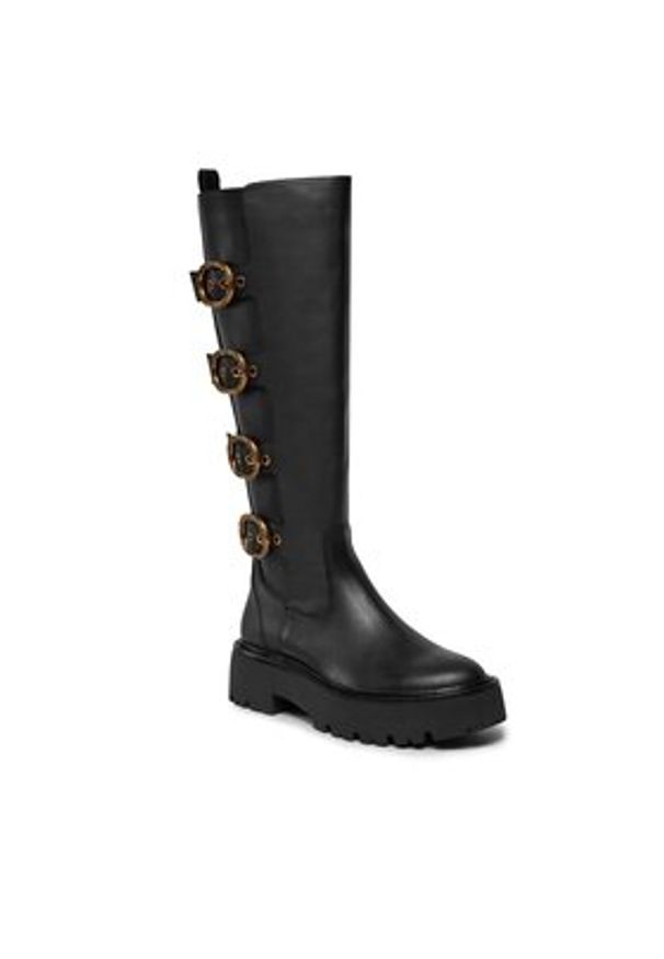 Kurt Geiger Kozaki 225-Mayfair Knee Chelsea Boot 655200109 Czarny. Kolor: czarny. Materiał: skóra