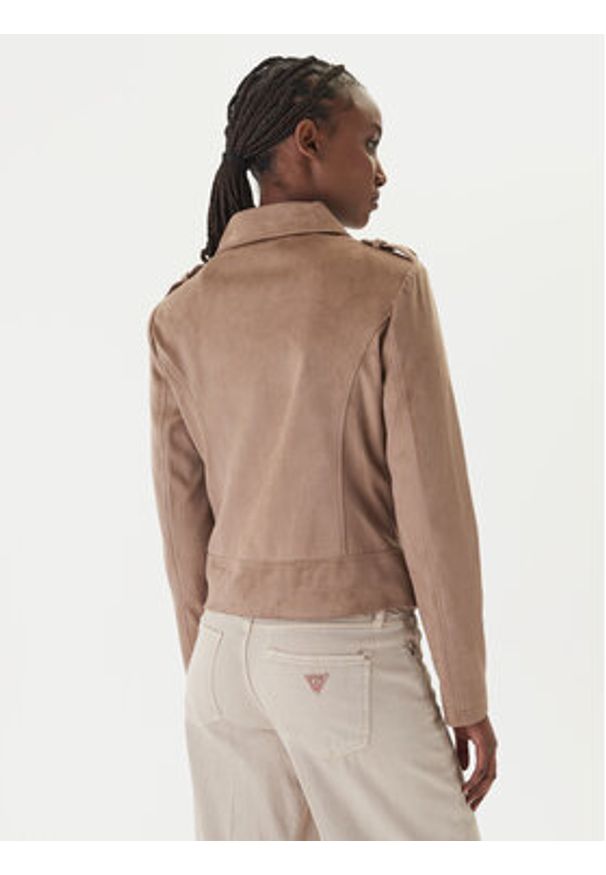 Guess Kurtka przejściowa W6GL10 W1968 Brązowy Regular Fit. Kolor: brązowy. Materiał: syntetyk