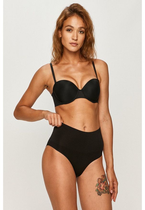 Spanx Figi modelujące Everyday Shaping Panties Brief kolor czarny. Kolor: czarny. Materiał: dzianina. Wzór: gładki