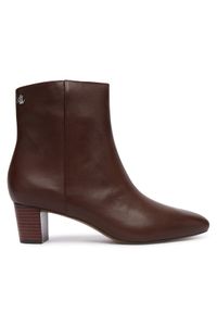 Lauren Ralph Lauren - LAUREN RALPH LAUREN Botki Demi 802974503002 Brązowy. Kolor: brązowy. Materiał: skóra