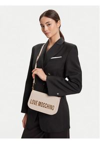 Love Moschino - LOVE MOSCHINO Torebka JC4028PP1NKD0110 Beżowy. Kolor: beżowy. Materiał: skórzane #5