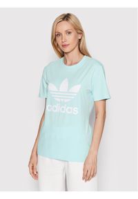 Adidas - adidas T-Shirt adicolor Classics Trefoil HK9638 Niebieski Regular Fit. Kolor: niebieski. Materiał: bawełna #1