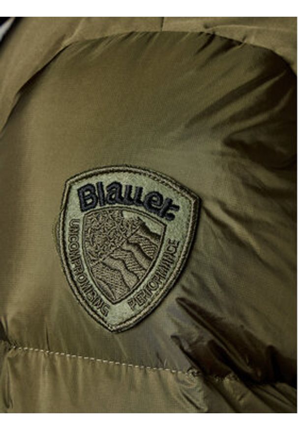 Blauer Kurtka puchowa 23WBLUK03009 Zielony Regular Fit. Kolor: zielony. Materiał: puch, syntetyk