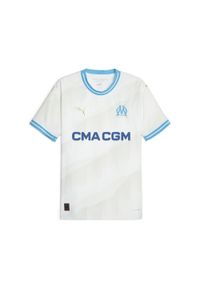 Puma - Męska koszulka domowa Olympique de Marseille 23/24 PUMA. Kolor: biały, niebieski, wielokolorowy