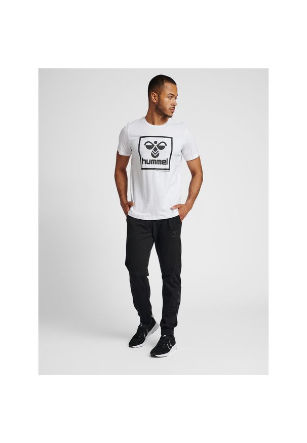 Koszulka sportowa męska Hummel SAM 2.0 T-shirt. Kolor: biały. Materiał: bawełna. Sport: piłka nożna