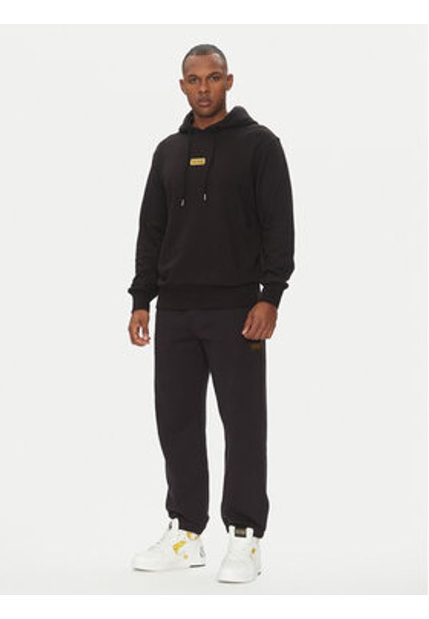 Versace Jeans Couture Bluza 78GAIT08 Czarny Regular Fit. Kolor: czarny. Materiał: bawełna