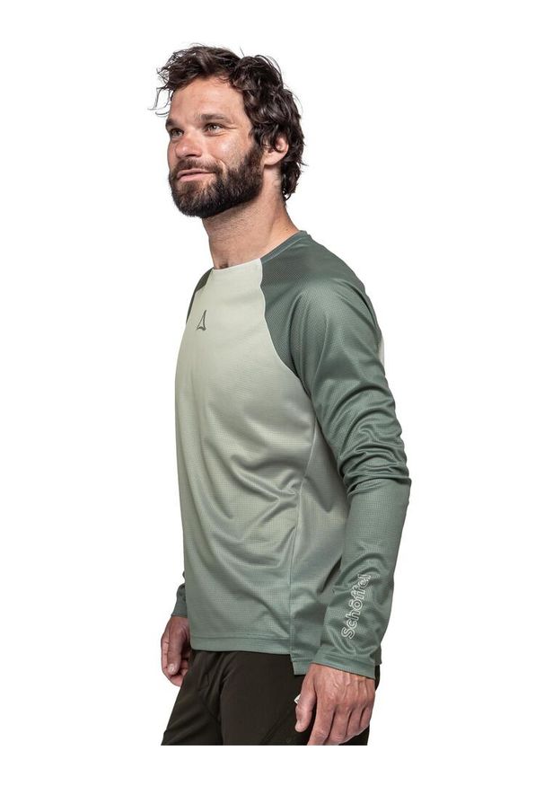 SCHÖFFEL - Longsleeve rowerowy męski Schöffel Koitere. Kolor: fioletowy, szary, wielokolorowy. Długość rękawa: długi rękaw. Sport: kolarstwo