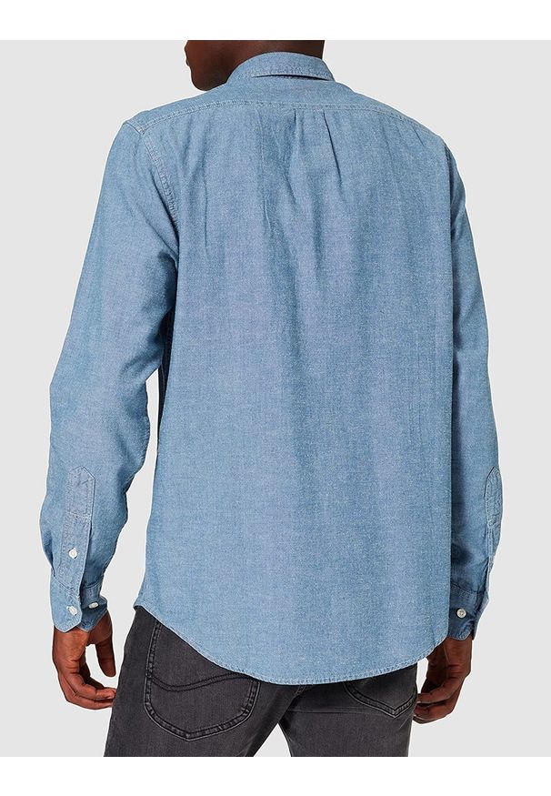Lee - LEE LEESURE SHIRT MĘSKIE KOSZULE JEANSOWE INDIGO L66NMWDK 112140570. Materiał: jeans