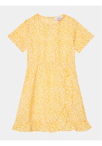Vero Moda Girl Sukienka 10287397 Żółty Regular Fit. Kolor: żółty #1