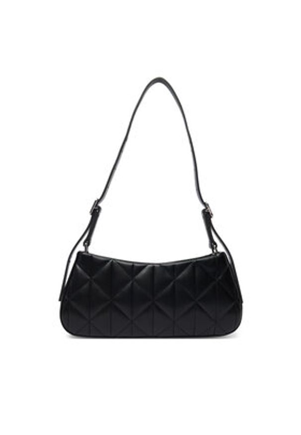 Calvin Klein Torebka Quilted Small Shoulder Bag LV04F3327G Czarny. Kolor: czarny. Materiał: skórzane