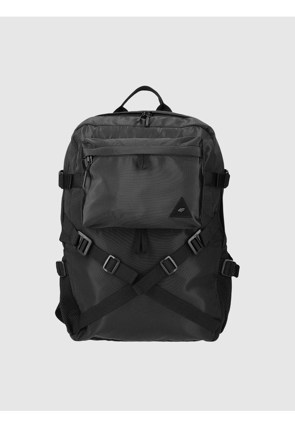 4f - 4F Plecak miejski (19 L) z kieszenią na laptop - czarny Uniwersalny. Kolor: czarny. Materiał: syntetyk, tkanina, materiał. Wzór: gładki. Styl: casual, elegancki