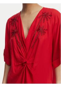 LOLA CASADEMUNT Sukienka letnia LS2616010 Czerwony Relaxed Fit. Kolor: czerwony. Sezon: lato #5