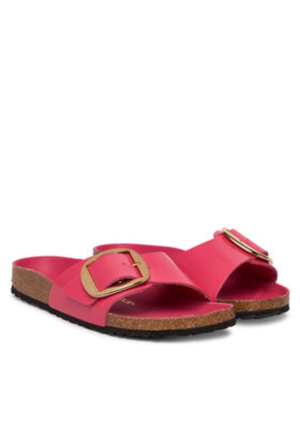 Birkenstock Klapki Madrid Big Buckle Hex 1031844 Różowy. Kolor: różowy. Materiał: skóra