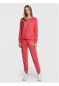 DKNY Sport Spodnie dresowe DP2P3120 Różowy Regular Fit. Kolor: różowy. Materiał: bawełna