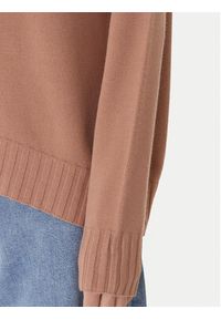 Kontatto Sweter 3M0808C Beżowy Relaxed Fit. Kolor: beżowy. Materiał: syntetyk #4
